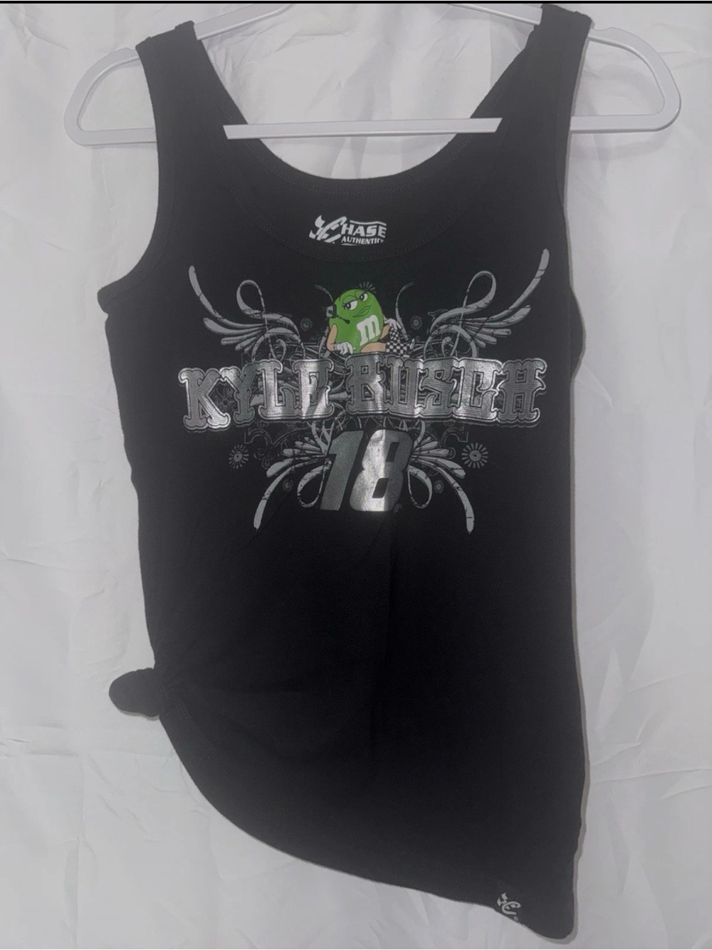 Chase Authentics Black Tank with Green M&M and Silver Graphic Kyle Busch